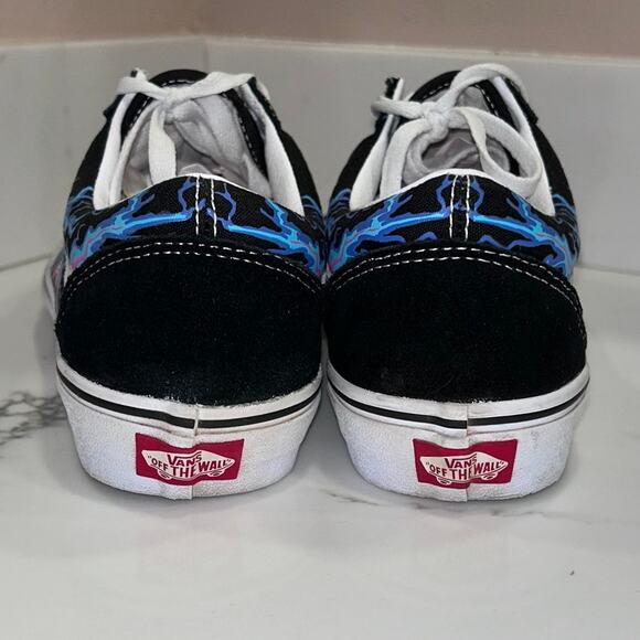 Vans Old Skool Electric Flame Glow in the Dark Sneaker 9 Men's, 10.5 Women's - Picture 6 of 8